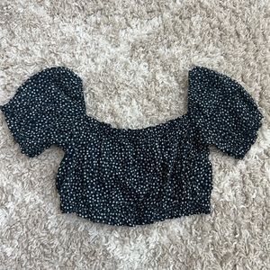 brandy melville cropped blouse